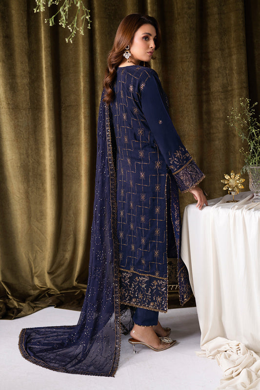 Aangan by Ramsha AA-103 | Embroidered Raw Silk Stitched 3-Piece Suit | Zahra Apparel Collection