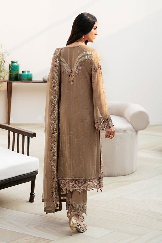 Ramsha A-812 | Embroidered Luxury Chiffon Stitched 3-Piece Suit | Zahra Apparel Collection