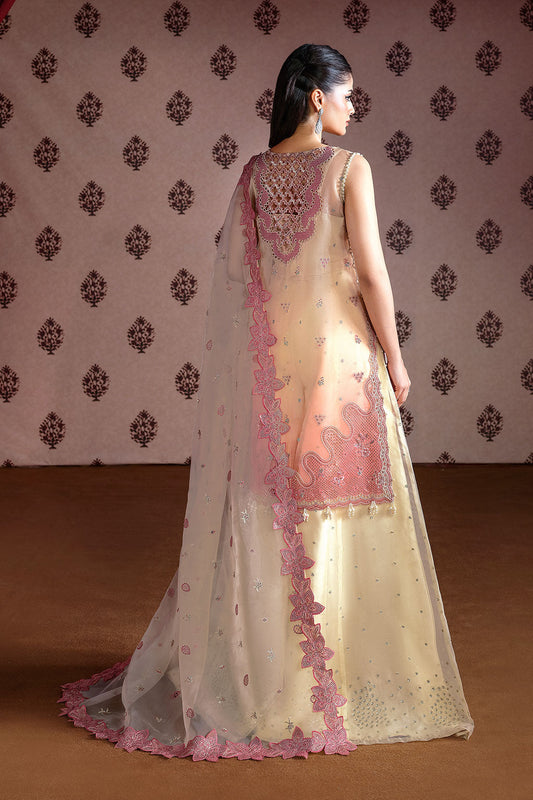 Ramsha Festive Luxury E-302 | Embroidered Organza Stitched 3-Piece Suit | Zahra Apparel Collection