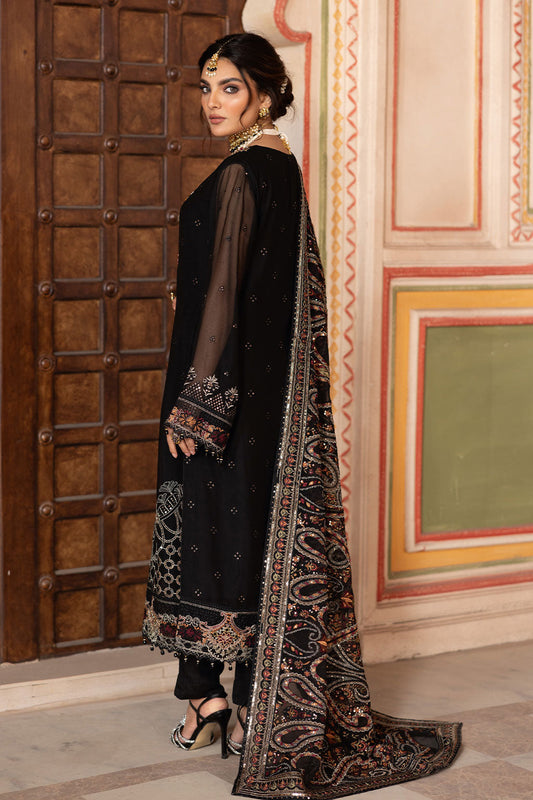 Dastan by Ramsha T-304 | Embroidered Chiffon Stitched 3-Piece Suit | Zahra Apparel Collection
