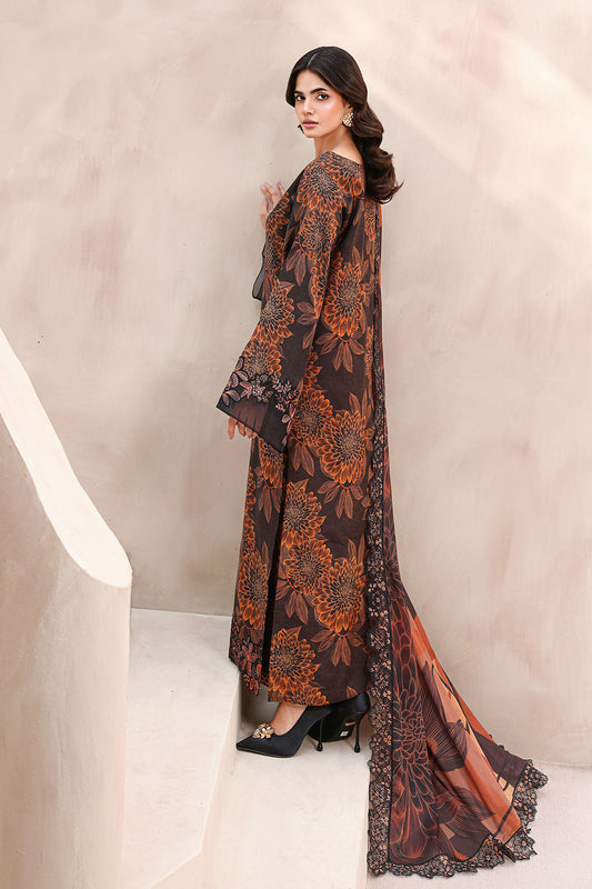 Naqsh by Ramsha RS-02 | Digital Printed Raw Silk Stitched 3-Piece Suit | Zahra Apparel Collection