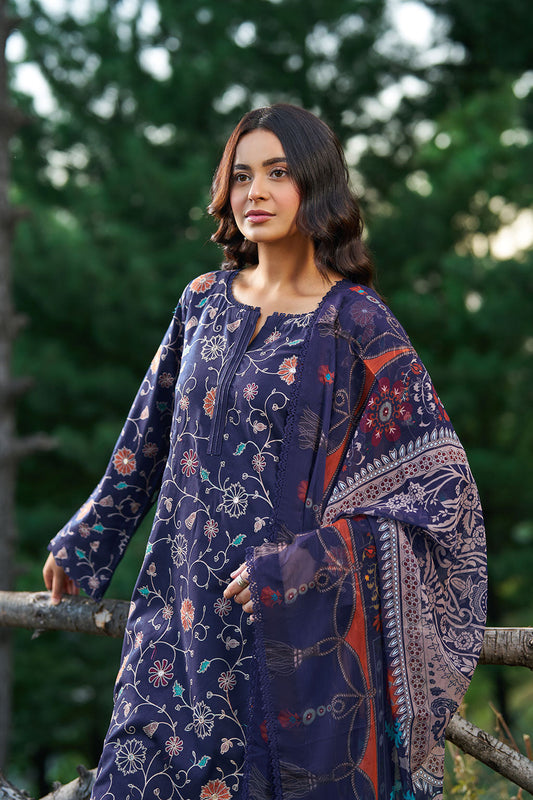 Riwaj by Ramsha J-707 | Embroidered Viscose Stitched 3-Piece Suit | Zahra Apparel Collection