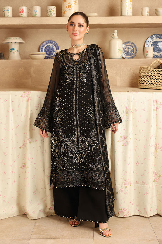 Sonehri by Ramsha BB-206 | Embroidered Chiffon Stitched 3-Piece Suit | Zahra Apparel Collection
