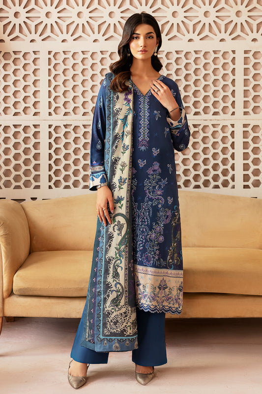 Riwaj by Ramsha J-302 | Printed Viscose Stitched 3-Piece Suit | Zahra Apparel Collection