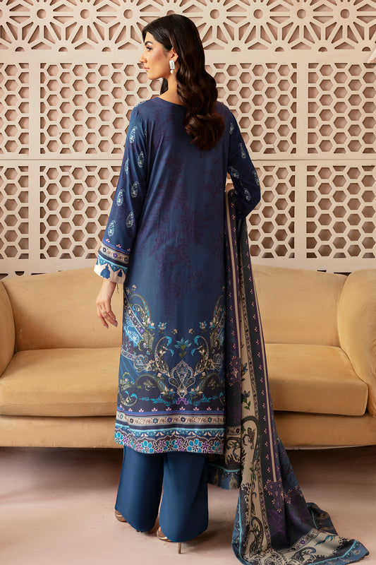 Riwaj by Ramsha J-302 | Printed Viscose Stitched 3-Piece Suit | Zahra Apparel Collection