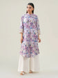 Limelight Printed Embroidered Lawn Stitched Tunic Shirt in Lilac