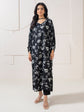 Limelight A2306KF — Printed Viscose Lawn Stitched Kaftan in Black