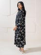 Limelight A2306KF — Printed Viscose Lawn Stitched Kaftan in Black