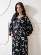 Limelight A2306KF — Printed Viscose Lawn Stitched Kaftan in Black