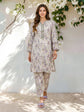 Limelight A2847ST — Embroidered Viscose Cotton Stitched 2-Piece Suit in Beige