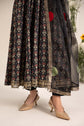 Maria.B. DW-EF25-54 | Printed Lawn Panel Frock Stitched 3-Piece Suit in Black | Zahra Apparel Collection