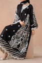 Maria.B. DW-MN24-04R1 — Embroidered Self Jacquard Stitched 3-Piece Suit in Black | Monochrome