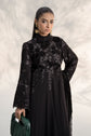 Maria.B. DW-W24-103 | Embroidered Linen Stitched 3-Piece Suit in Black | Zahra Apparel Collection