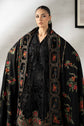 Maria.B. DW-W25-29 — Embroidered Palachi Stitched 3-Piece Suit in Black | Pre-Fall Luxury Pret