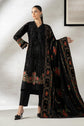 Maria.B. DW-W25-29 — Embroidered Palachi Stitched 3-Piece Suit in Black | Pre-Fall Luxury Pret
