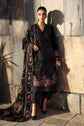 Maria.B. DW-W25-29 — Embroidered Palachi Stitched 3-Piece Suit in Black | Pre-Fall Luxury Pret