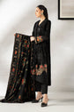 Maria.B. DW-W25-29 — Embroidered Palachi Stitched 3-Piece Suit in Black | Pre-Fall Luxury Pret