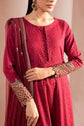 Maria.B. DW-W25-31 — Embroidered Filament Viscose Stitched 3-Piece Shirt & Sharara in Pink