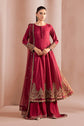 Maria.B. DW-W25-31 — Embroidered Filament Viscose Stitched 3-Piece Shirt & Sharara in Pink
