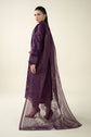 Maria.B. DW-W25-74 — Embroidered Linen Stitched 3-Piece Suit in Purple | Winter Luxury Pret