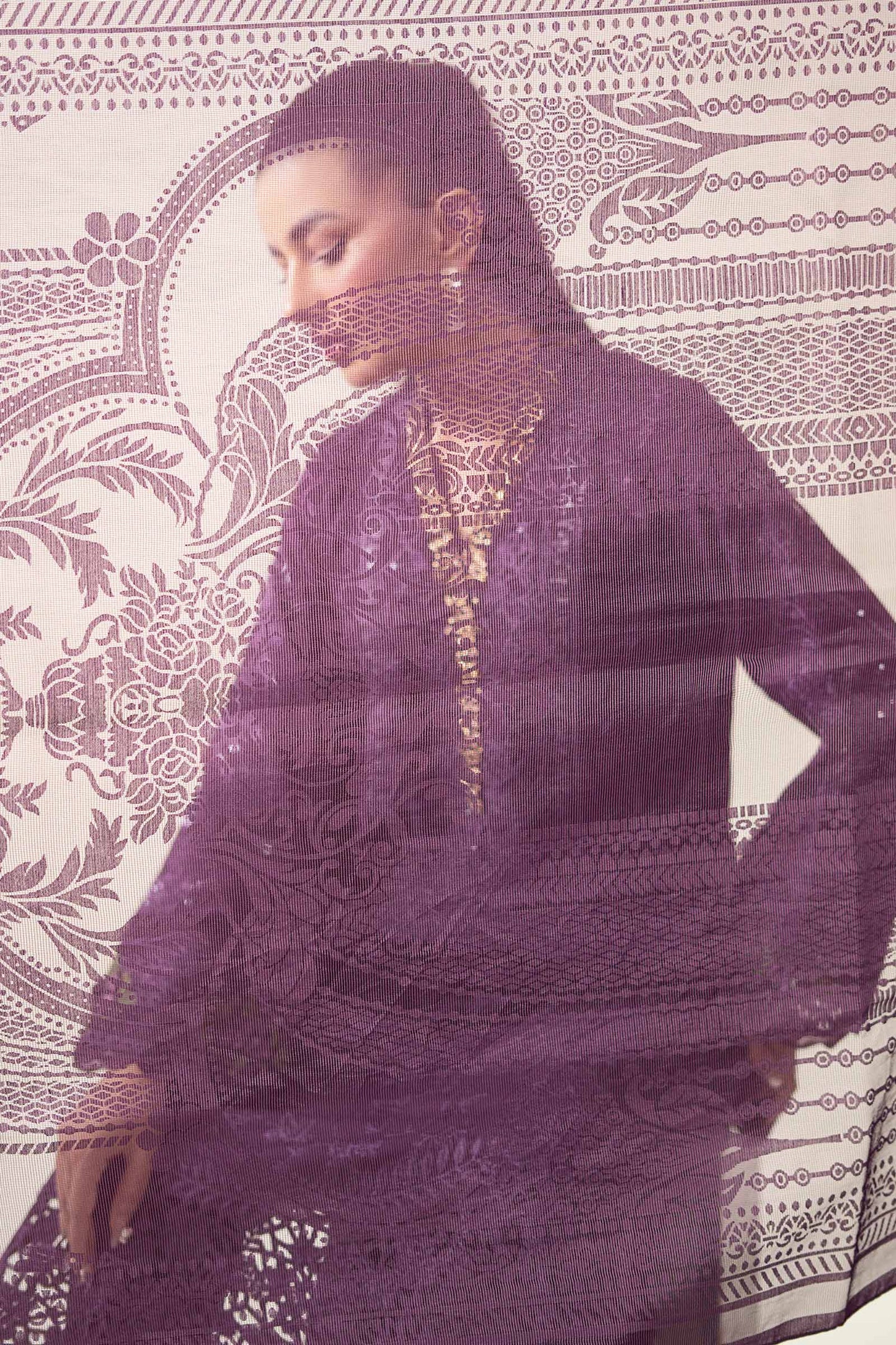 Maria.B. DW-W25-74 — Embroidered Linen Stitched 3-Piece Suit in Purple | Winter Luxury Pret