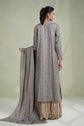 Maria.B. SF-W23-63 | Embroidered Organza Stitched Shirt & Lehenga Set in Grey | Zahra Apparel Collection
