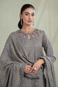Maria.B. SF-W23-63 | Embroidered Organza Stitched Shirt & Lehenga Set in Grey | Zahra Apparel Collection