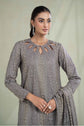 Maria.B. SF-W23-63 | Embroidered Organza Stitched Shirt & Lehenga Set in Grey | Zahra Apparel Collection