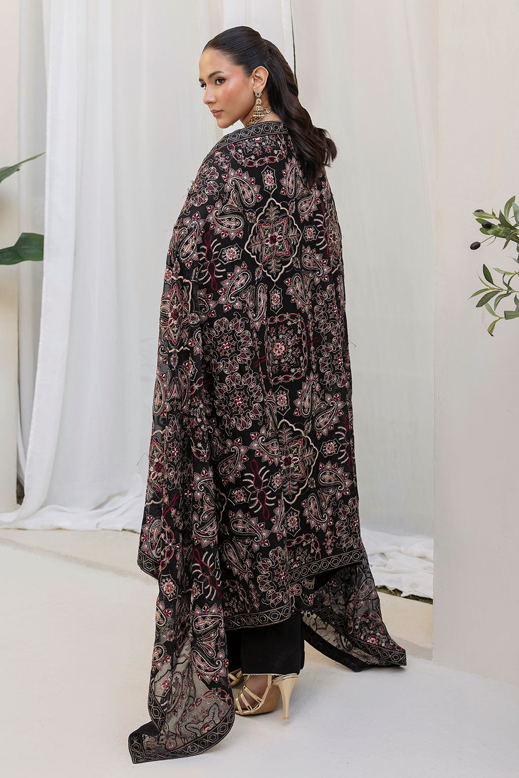 Dastan by Ramsha T-506 | Embroidered Chiffon Stitched 3-Piece Suit | Zahra Apparel Collection