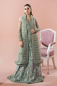 Rangeen by Ramsha PS-103 | Embroidered Net Stitched Gown & Sharara Set | Zahra Apparel Collection