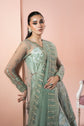 Rangeen by Ramsha PS-103 | Embroidered Net Stitched Gown & Sharara Set | Zahra Apparel Collection