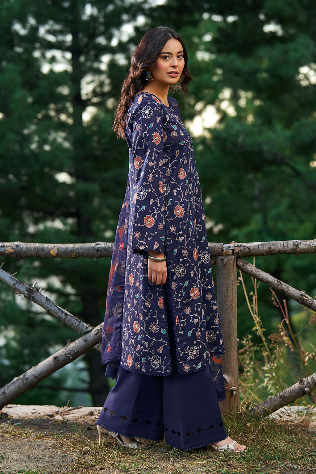 Riwaj by Ramsha J-707 | Embroidered Viscose Stitched 3-Piece Suit | Zahra Apparel Collection