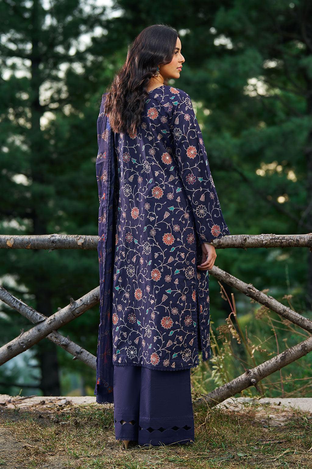 Riwaj by Ramsha J-707 | Embroidered Viscose Stitched 3-Piece Suit | Zahra Apparel Collection