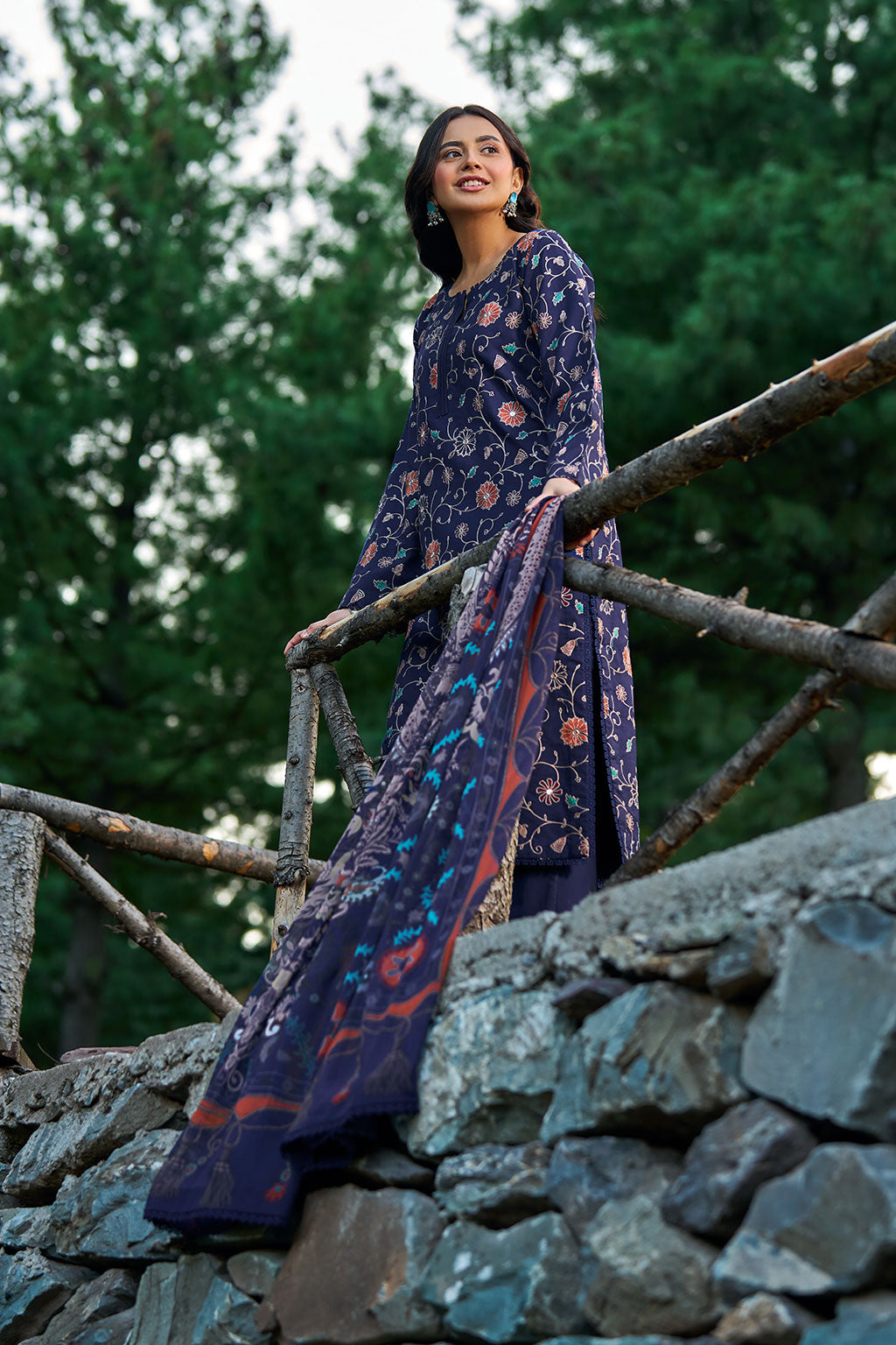 Riwaj by Ramsha J-707 | Embroidered Viscose Stitched 3-Piece Suit | Zahra Apparel Collection