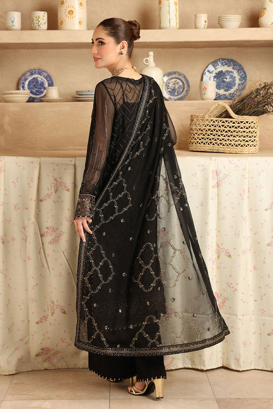 Sonehri by Ramsha BB-206 | Embroidered Chiffon Stitched 3-Piece Suit | Zahra Apparel Collection