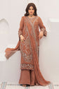 Sonehri by Ramsha BB-307 | Embroidered Chiffon Stitched 3-Piece Suit | Zahra Apparel Collection